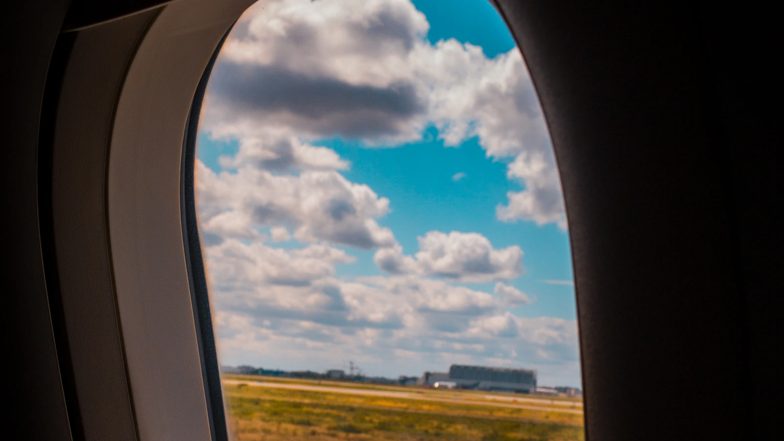 closeup photo of airplane window